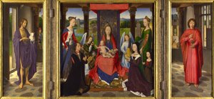 A Virgem e o Menino com os Santos e os Doadores de Hans Memling