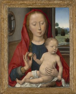 Virgem e Menino, 1485-90 de Hans Memling