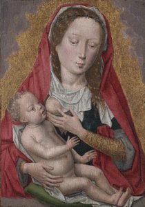 Virgem e Menino, c. 1470-80 (óleo sobre madeira) de Hans Memling