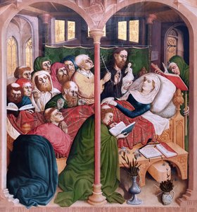 Ala do Altar Wurzacher: A morte de Maria de Hans Multscher