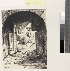 Portão do mosteiro de Verna de Hans Nikolaj Hansen