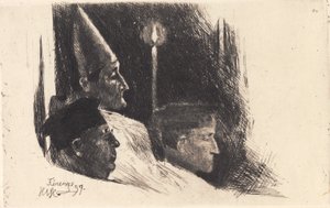 "Arcebispo de Florença celebra Missa de Páscoa" de Hans Nikolaj Hansen
