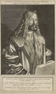 Retrato de Dürer, gravado por Lucas Kilian