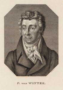 Retrato do compositor Peter von Winter 1754-1825, c. 1830. de Hans Rudolf Rahn