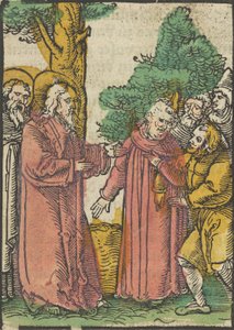 Cristo curando o surdo-mudo, de Das Plenarium, 1517.