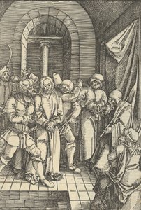 Cristo diante de Anás, do Espelho da Paixão de Nosso Senhor Jesus Cristo, 1507