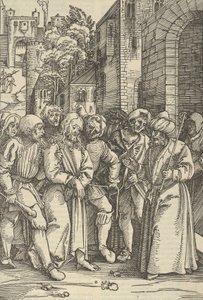 Cristo diante de Pilatos em frente ao seu Palácio, do Espelho da Paixão de Nosso Senhor Jesus C..., 1507