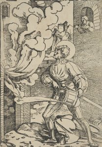 Reataque de São Floriano. de Hans Schäufelein the Elder