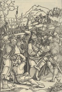 A Prisão de Cristo, do Espelho da Paixão de Nosso Senhor Jesus Cristo, 1507 de Hans Schäufelein the Elder