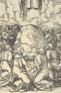 A Ascensão de Cristo, do Espelho da Paixão de Nosso Senhor Jesus Cristo, 1507 de Hans Schäufelein the Elder