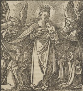 A Madona da Misericórdia, de Hymmelwagen auff dem, wer wol leben..., 1517. de Hans Schäufelein the Elder