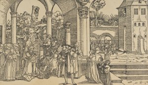 A história de Ester. de Hans Schäufelein the Elder