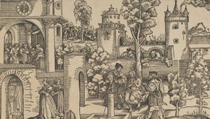 A história de Susana, 1536. de Hans Schäufelein the Elder