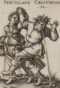 Beham A festa dos camponeses 1546 bl 06 pormenor de Hans Sebald Beham