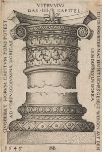 Capital e Base de uma Coluna de Hans Sebald Beham