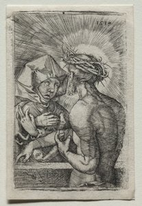 Cristo e a Virgem de Hans Sebald Beham