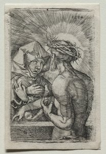 Cristo e a Virgem, 1519. de Hans Sebald Beham