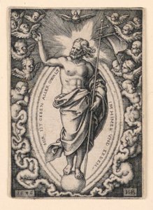 Cristo no globo de Hans Sebald Beham
