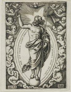 Cristo no globo de Hans Sebald Beham