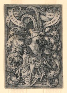 Brasão com uma águia de Hans Sebald Beham