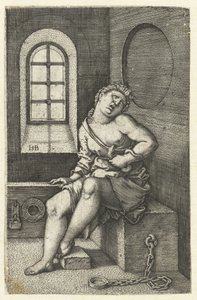 Morte de Cleópatra de Hans Sebald Beham
