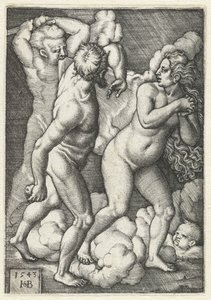 Expulsão do Paraíso de Hans Sebald Beham