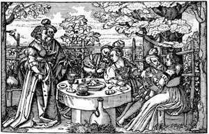 Jardim na Alemanha de Hans Sebald Beham