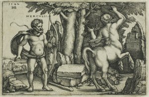 Hércules e Nessus de Hans Sebald Beham