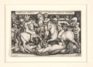 Hércules derrotando os Trojans de Hans Sebald Beham