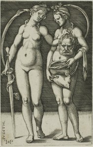 Judith e seu servo de Hans Sebald Beham