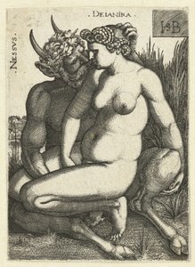 Nessus e Deïnira
Nessvs Deianira (título sobre o objecto) de Hans Sebald Beham