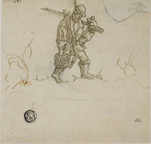 Balde de transporte de camponês de Hans Sebald Beham