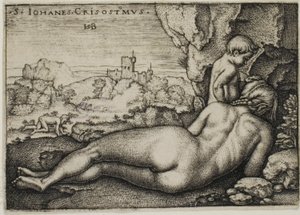 Penitência de São João Crisóstomo de Hans Sebald Beham