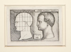 Estudos de proporção para de Hans Sebald Beham