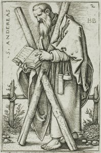 Santo André, placa 2 de Os Doze Apóstolos de Hans Sebald Beham