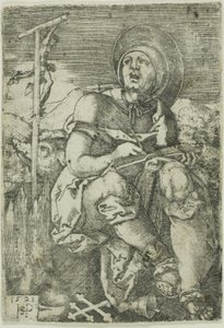 Santo Antônio, o Eremita de Hans Sebald Beham