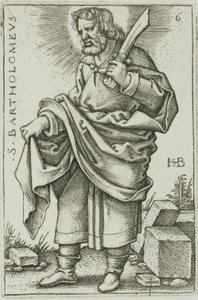 São Bartolomeu, placa 6 de Os Doze Apóstolos de Hans Sebald Beham