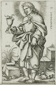 São João, placa 4 de Os Doze Apóstolos de Hans Sebald Beham