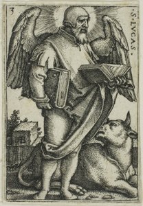 São Lucas, de Os Quatro Evangelistas de Hans Sebald Beham