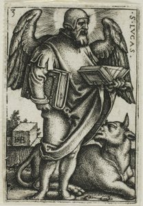 São Lucas, de Os Quatro Evangelistas de Hans Sebald Beham