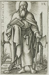São Matias, placa 12 de Os Doze Apóstolos de Hans Sebald Beham