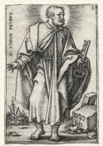 São Simão Pedro, 1545-1546. de Hans Sebald Beham
