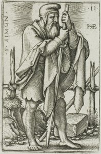 São Simão, placa 11 de Os Doze Apóstolos de Hans Sebald Beham