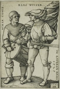 Porta-estandarte e baterista