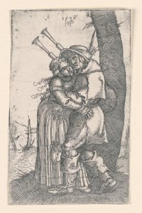 O gaiteiro de Hans Sebald Beham