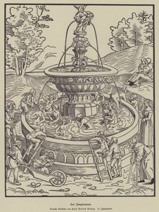 A fonte da juventude, século XVI de Hans Sebald Beham