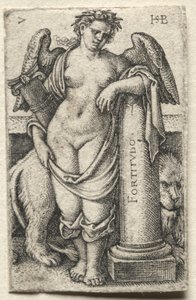 O Conhecimento de Deus e as Sete Virtudes Cardeais: Fortitude - Fortitudo. de Hans Sebald Beham
