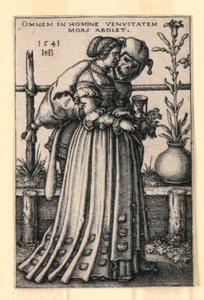 A Dama e a Morte de Hans Sebald Beham