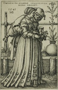 A Dama e a Morte de Hans Sebald Beham