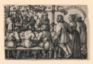 A Festa dos Camponeses (Alder du must danczen) de Hans Sebald Beham
